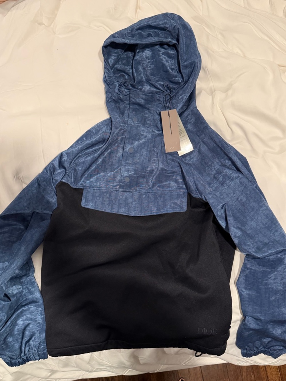 Dior Navy and Black Hooded Pullover